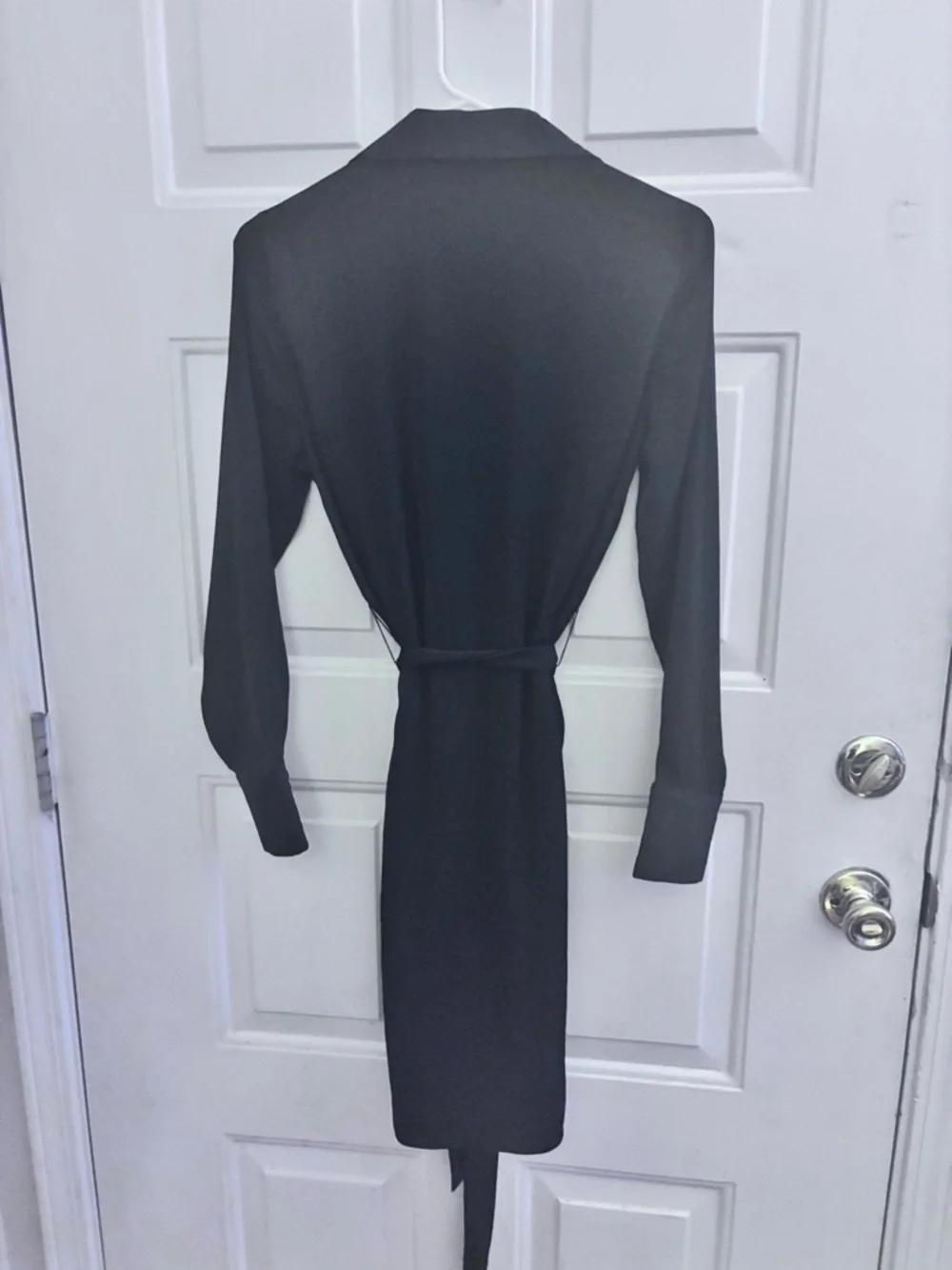 Banana Republic Black Long-Sleeve Wrap Dress - Picture 5 of 7